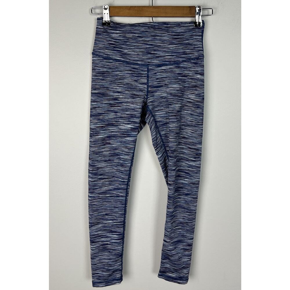 Z By Zella Blue Space Dye Leggings Size Small Stretch Yoga Active Women’s